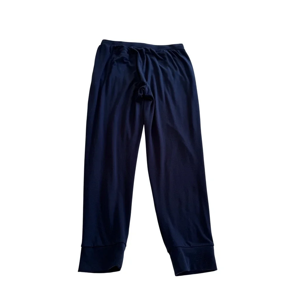 Cozy Earth Women's L Navy Bamboo Joggers Ultra Soft Luxury Lounge Travel Pants - Picture 4 of 6